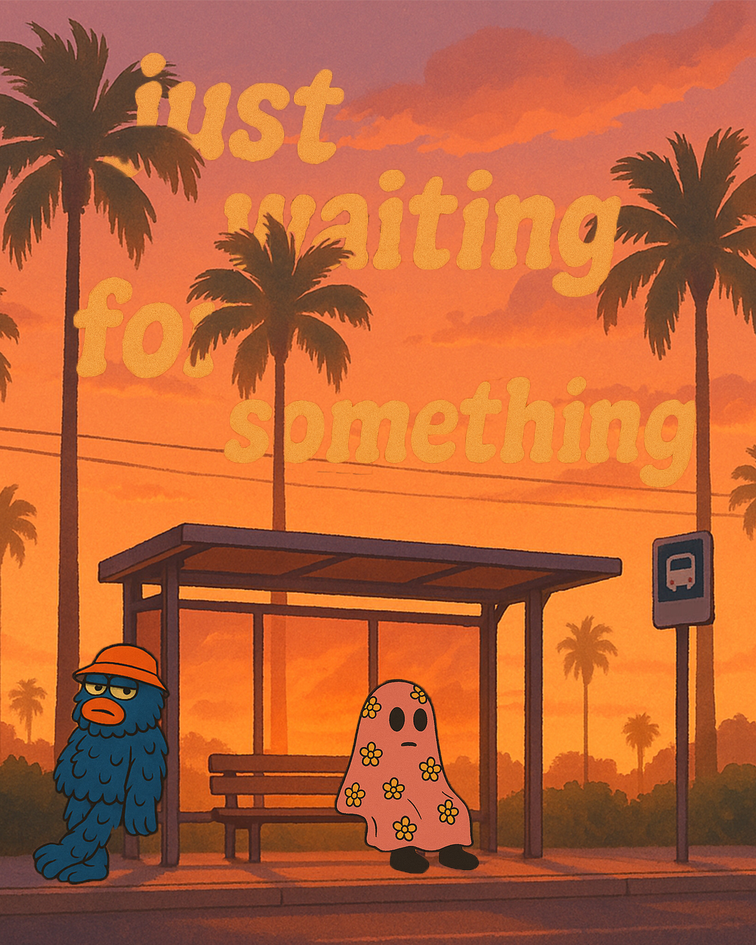 parada bus ilustración